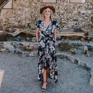 Wren & Ivory Small Dacey Faux Wrap Dress